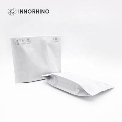 China Safety Child Resistance CR Mylar Bag Custom Print Heat Seal Smile Proof White Zipper Mylar Bags For Food And Edible Packaging for sale