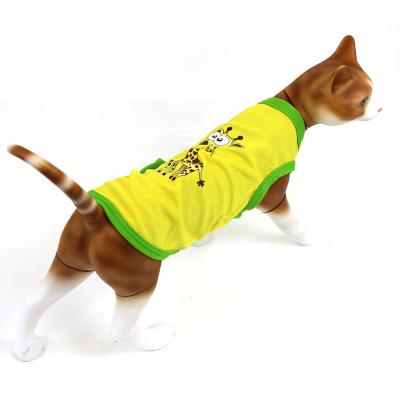 China Viable Manufacturers Lead Wholesale Cute New Spring And Summer Cartoon Dog Vest Pet Clothes for sale