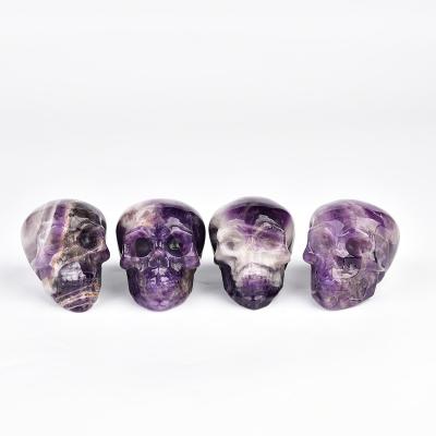 China Wholesale High Quality Natural Amethyst Dream Skull Quartz Stones Crystal Skull from China for sale