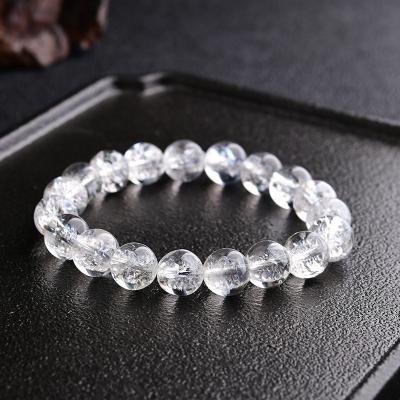 China Wholesale Natural Crystal Stretch Gemstone Bead Stretch Bracelets Crinkle Quartz Bead Bracelets Bangles From China for sale