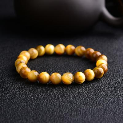 China China Wholesale Natural Gold Round Tiger Eye Bracelet Natural Stone Bead Bracelets Crystal Natural Bracelets For Woman for sale