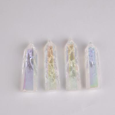 China Wholesale China Aura Crackel Quartz Tower Aura Angel Clear Quartz Tower Angel for Healing for sale