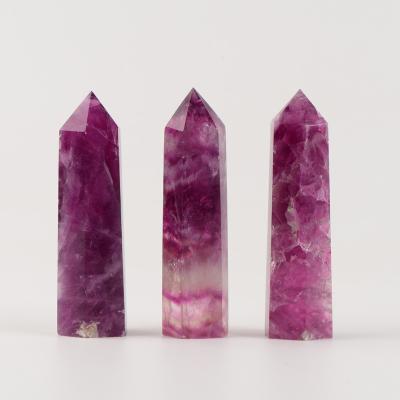 China Wholesale High Quality Purple Point Of Fluorite Trick Wand From China for sale