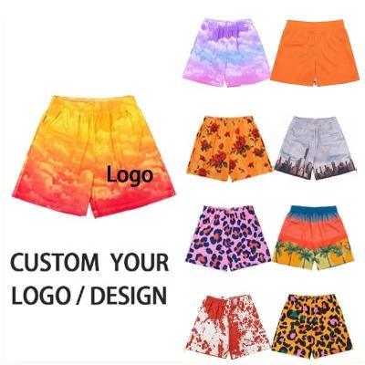 China Custom Logo Fitness High Quality Basketball Polyester Summer OEM Anti-Wrinkle Shaping Mesh Pocket Sublimated Men's Shorts for sale