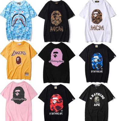 China wholesale Anti-wrinkle high quality men's T-shirt pattern T-shirt street clothing oversized screen printed 100% pure cotton T-shirt clothing for sale