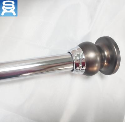 China Sustainable China Factory Popular Portable Steel Shower Pole With Oil Rubbed Bronze Finish For Bathroom for sale