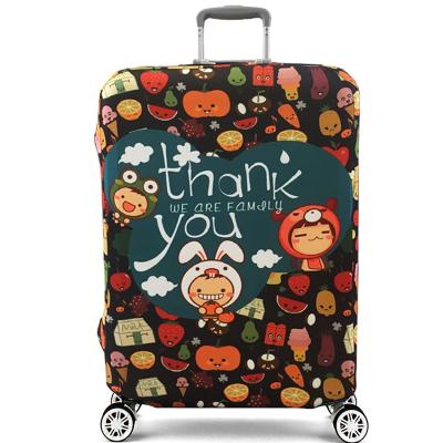 China Customized Washable Elastic Protective Travel Baggage Protector Baggage Suitcase Cover for sale