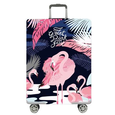 China Colorful Protection China Supplier OEM ODM Spandex Travel Luggage Bag Suitcase Cover for sale