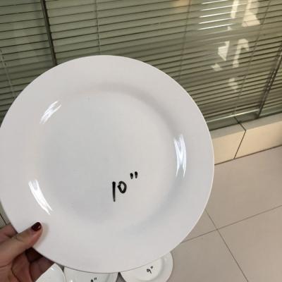 China Dish 10inch Ceramic Dish Viable In Restaurant Hotel Common Housewares for sale