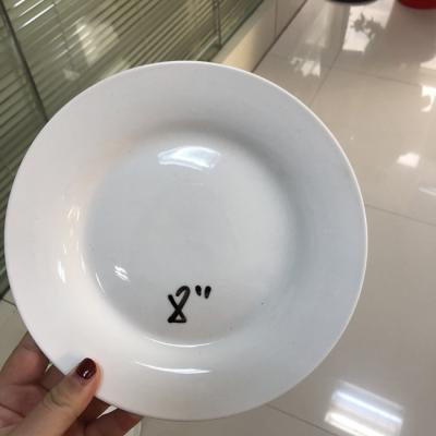 China 8 Inch Viable Ceramic Dish Soup Dish in Restaurant Hotel Common Housewares for sale