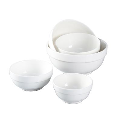 China Hotel Living Edge Bowl White Porcelain for sale