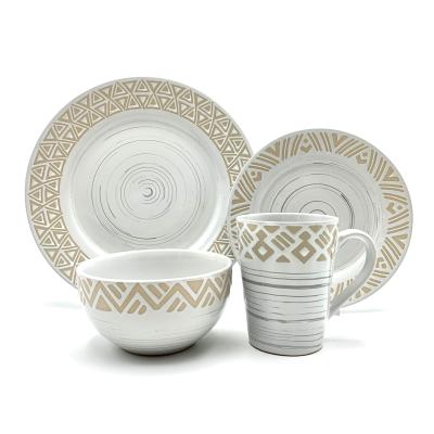 China Viable Wholesale Modern Porcelain Ceramic Dinner Set From China for sale