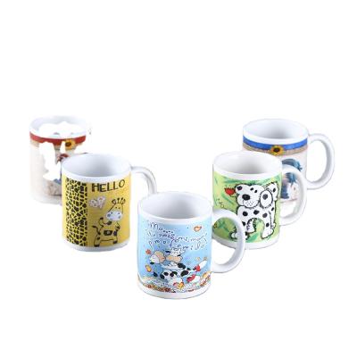 China Viable Hot Selling Cute Porcelain Coffee Mug With Special Design Animal Pattern Ceramic Mug for sale