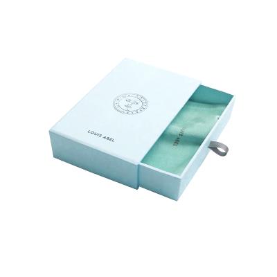 China Eco-Friendly Luxury Cardboard Paper Gift Box Necklace Jewelry Insert Small Packaging Box Ring Packing Logo Custom Jewelry for sale