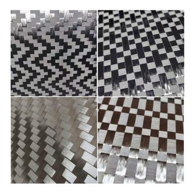 China Abrasion-Resistant Customization Diversified Styles Spread Tow Carbon Fiber Cloth / Cloth for sale