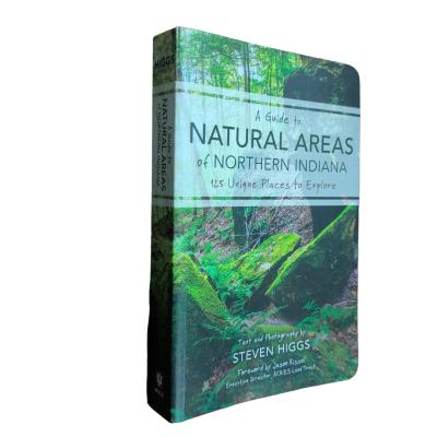 China Full Color Offset Printing 80gsm Rounded Corner Textbook Printing Service for Northern Indiana Natural Areas Guide for sale