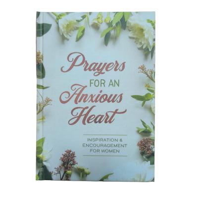 China Prayers For An Anxious Heart Customized Smyth Sewn Matte Lamination Christian Novel Book Printing With Spot UV Finish for sale