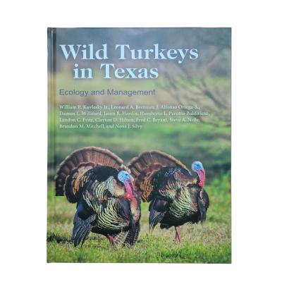 China Wild Turkeys In Texas Ecology And Management | Matte Lamination Textbook Printing Glossy C2S With Vivid 4C/4C Printing for sale