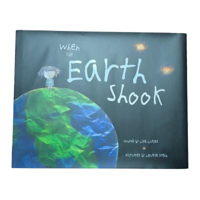 China Earth Shook | Customized Children Book Printing in 4c/4c Color and Matte Laminated Cover and Gloss Pages for sale