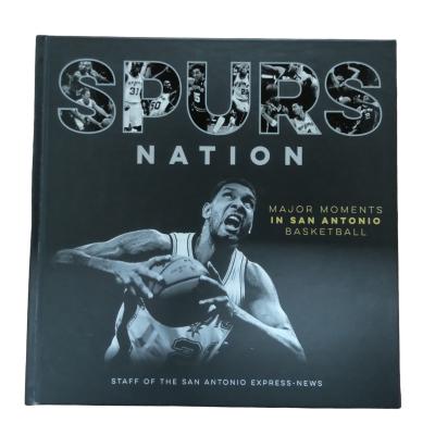 China Spurs Nation Hardcover Art Book Offset Printing With Uncoated Inner Pages And Matte Lamination Cover Finish for sale