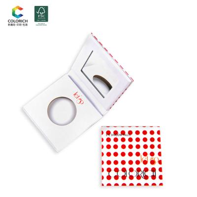 China 9 Colors Empty Eyeshadow Palette Cardboard Eyeshadow Palette Makeup Eyeshadow Box Aseptic Empty Magnetic Packaging Container Wholesale for sale