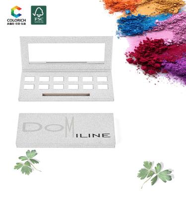 China Highlight Eyeshadow Customized Empty Gift Box Makeup Set Cut Out Matte Shimmer Empty Magnetic Eyeshadow Palettes And Eyeshadow Palette Book Cutout for sale