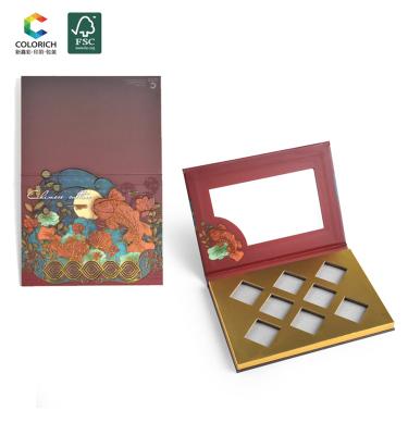 China Makeup Recyclable Empty Magnetic Eyeshadow Palette Custom Diamond 8 Hole Palette Wholesale Lead Industry Cardboard Packaging Cosmetic for sale