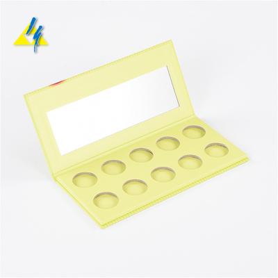 China Private Label Vegan Pink Waterproof Eyeshadow Palette Custom 4 Holes 36mm Diy Empty Eyeshadow Palette for sale