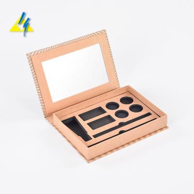 China New Design Waterproof Wholesale Square Packaging Empty Cardboard Eyeshadow Palette Packaging With Custom Logo for sale