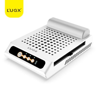 China LUGX Rechargeable Professional Nail Art Desktop Duster Suction Collector Vacuum Cleaner Machine for sale