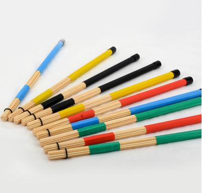 China 144 Pair Per Cardboard 400mm Drum Brush Drumstick Hot Rods Customized Rute Musical Sticks for sale