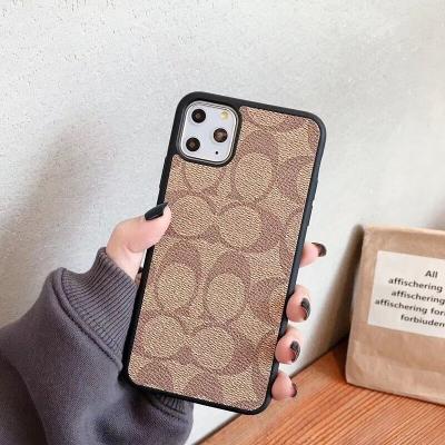 China Luxury Designer Shockproof Brand Phone Cases With Logo Girl Square Fur Mobile Cover Case Leather With Strap Cases For Iphone for sale