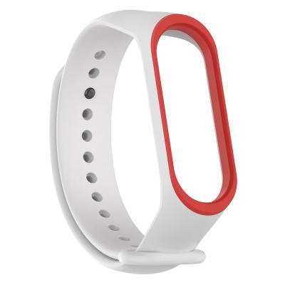 China Dual Comfort Breathable Rubber Sport Color Silicone Strap Wristband Wrist Bands For Xiaomi Smart Watch MI Band 4 3 for sale