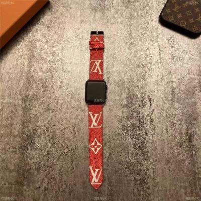 China Luxury Luxury Design For Apple Watch Bands Leather Material Watch Strap For Watch Series 7 6 5 4 3 2 1 44mm 42mm 40mm 38mm 41 45m Band for sale