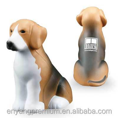 China Lighter European Dog Figure PU Foam Stress Ball Promotion Gift Anti-stress Toys for sale