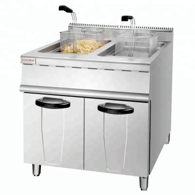 China Stainless Steel Wholesale Price Good Quality Gas Industrial Standing Deep Fryer for sale