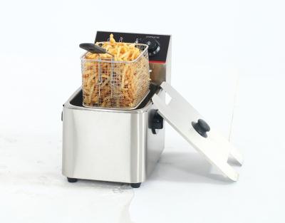 China Electric Deep Fryer Industry Chicken Potato Chips Deep Fryer 300*600*435mm for sale