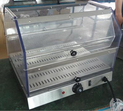 China Commercial Stainless Steel Countertop Food Warmer Food Display Heater Insulate Cabinet for sale