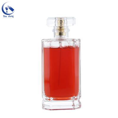 China Custom Environmentally Friendly Production Glass Bottle Crystal Glass Perfume Bottles 100ml Empty Female Perfume Spray for sale