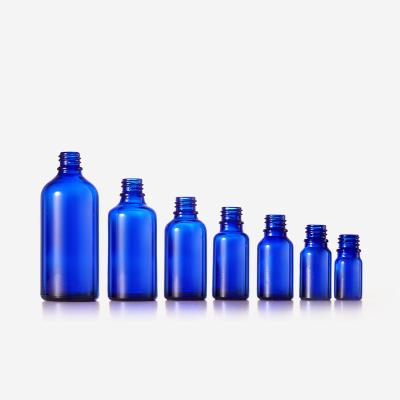 China Cosmetic Custom Screen Printing Essential Oil 10ml Bottles 30ml 50ml Amber Dropper Glass Bottle Transparent Blue Sprayer for sale