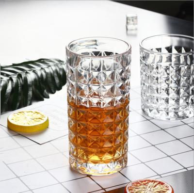 China High Quantity Contracted Style 300ml Shaped Whiskey Beer Glass Wine Bottle Cup Drinking Glasses Mugs for sale