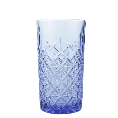 China High Quality Blue Beer Water 310ml Whiskey Beverage Drinkware Mug Simple Style for sale