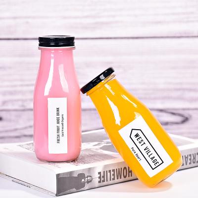 China 200ml 300ml Milk Beverage Coffee Glass Bottles Juice 300ml Glass Bottles Bottle Glass for sale