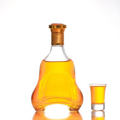 China Wholesale Touch Style YouCheng Gourd Shape 500ml Glass Empty Liquor Wine Bottle for sale