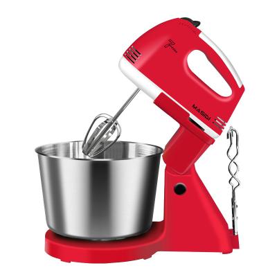 China 2L Speed ​​2L Stainless Steel Cooking Mixer Bowl 7 Dough Holder Electric Food Ejector Button Beater 180W with Beater Dough Hook Beater for sale