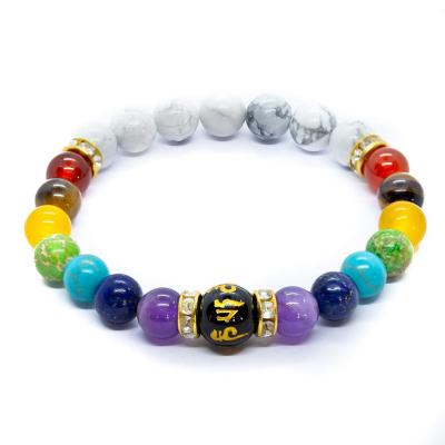 China 2022 Hot Sale Religious Bracelet Natural Stone Charm Beads Bracelet For Men Women JB-10 for sale