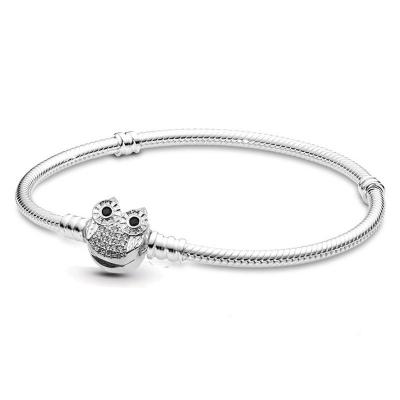 China Silver Cute Girl Bracelet Snake Chain Charm Bracelet For Women Gift Lady Jewelry JB-9 for sale