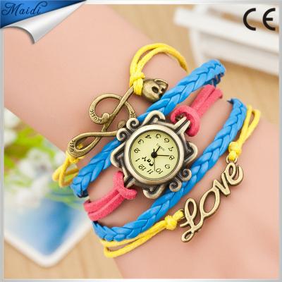 China 2016 day/date wholesales reloj to shape DIY Korea watch wrist fashion vintage handmade wristwatch RW010 for sale