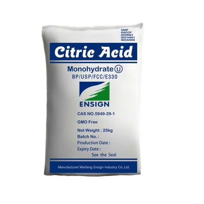 China Promotional Thickener Monohydrate Citric Acid E330 Citric Acid Monohydrate Ttca Bp98 Monohydrate for sale