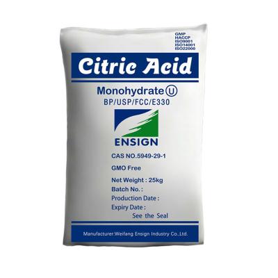 China Food Grade Manufacturers Promote 25Kg Citric Acid Monohydrate Food Grade Bulk Citric Acid for sale